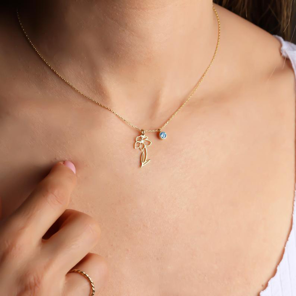 Spersonalizowany naszyjnik z z – Birth Flower Necklace recenzja i cena